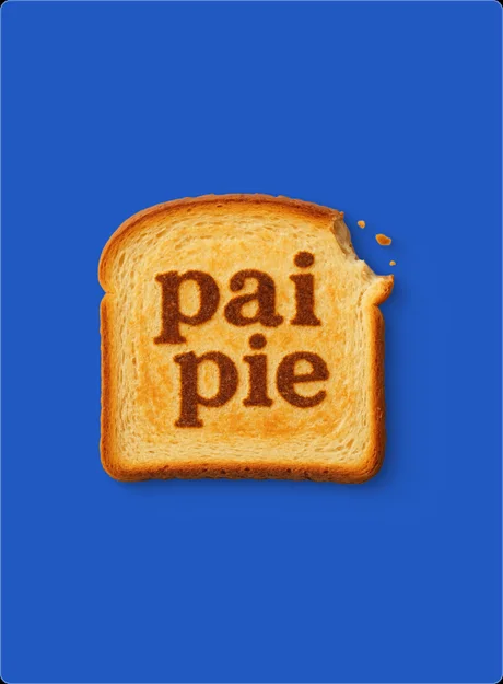 Pai Pie — логотип на хлебе